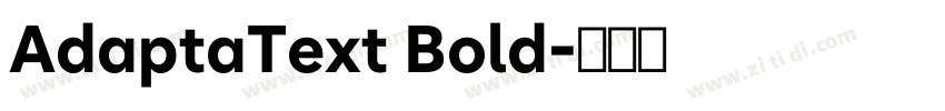 AdaptaText Bold字体转换